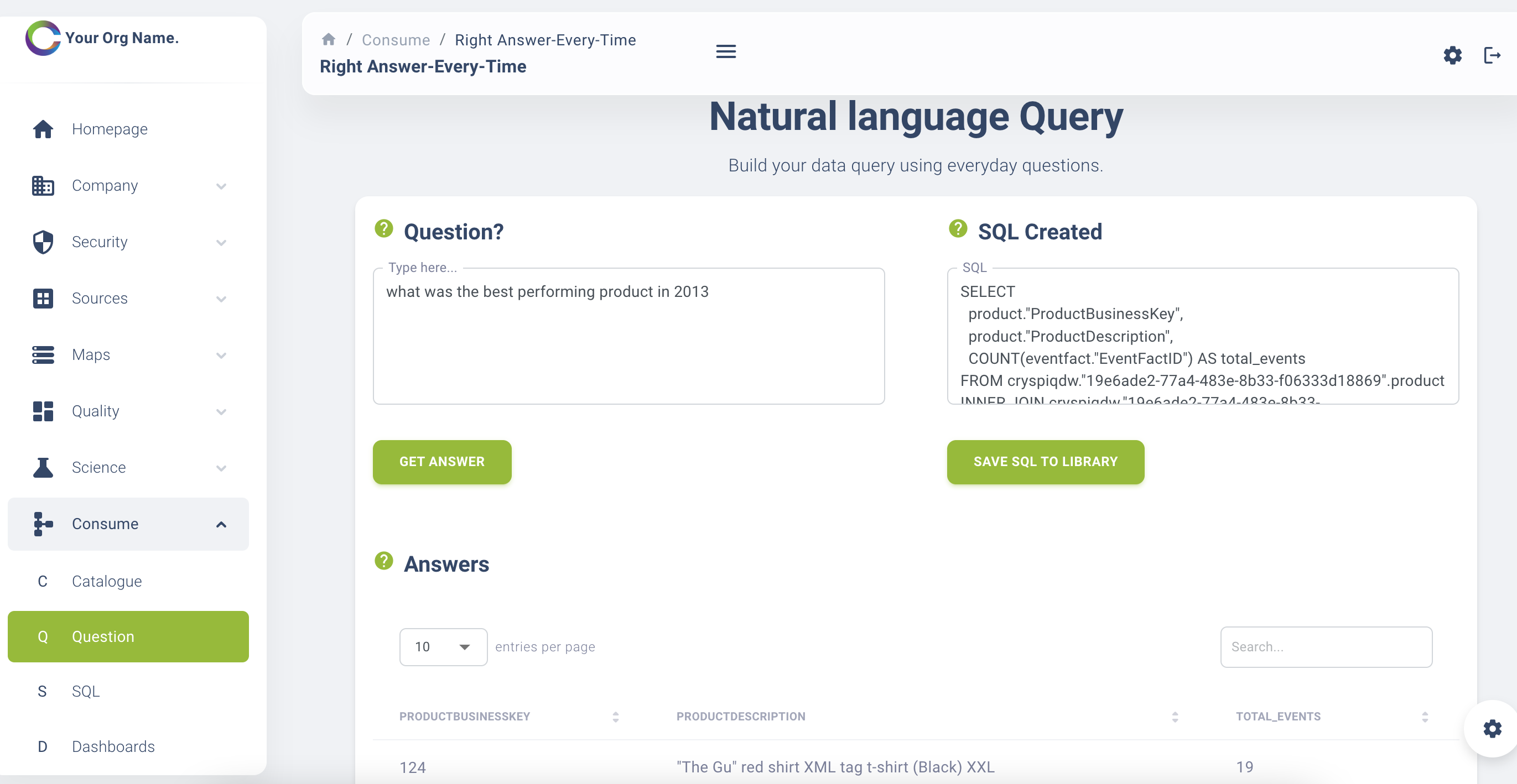 Text to SQL